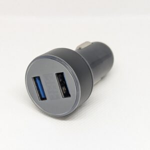 Dual USB Car Charger With Voltage Display - Quick Charge
