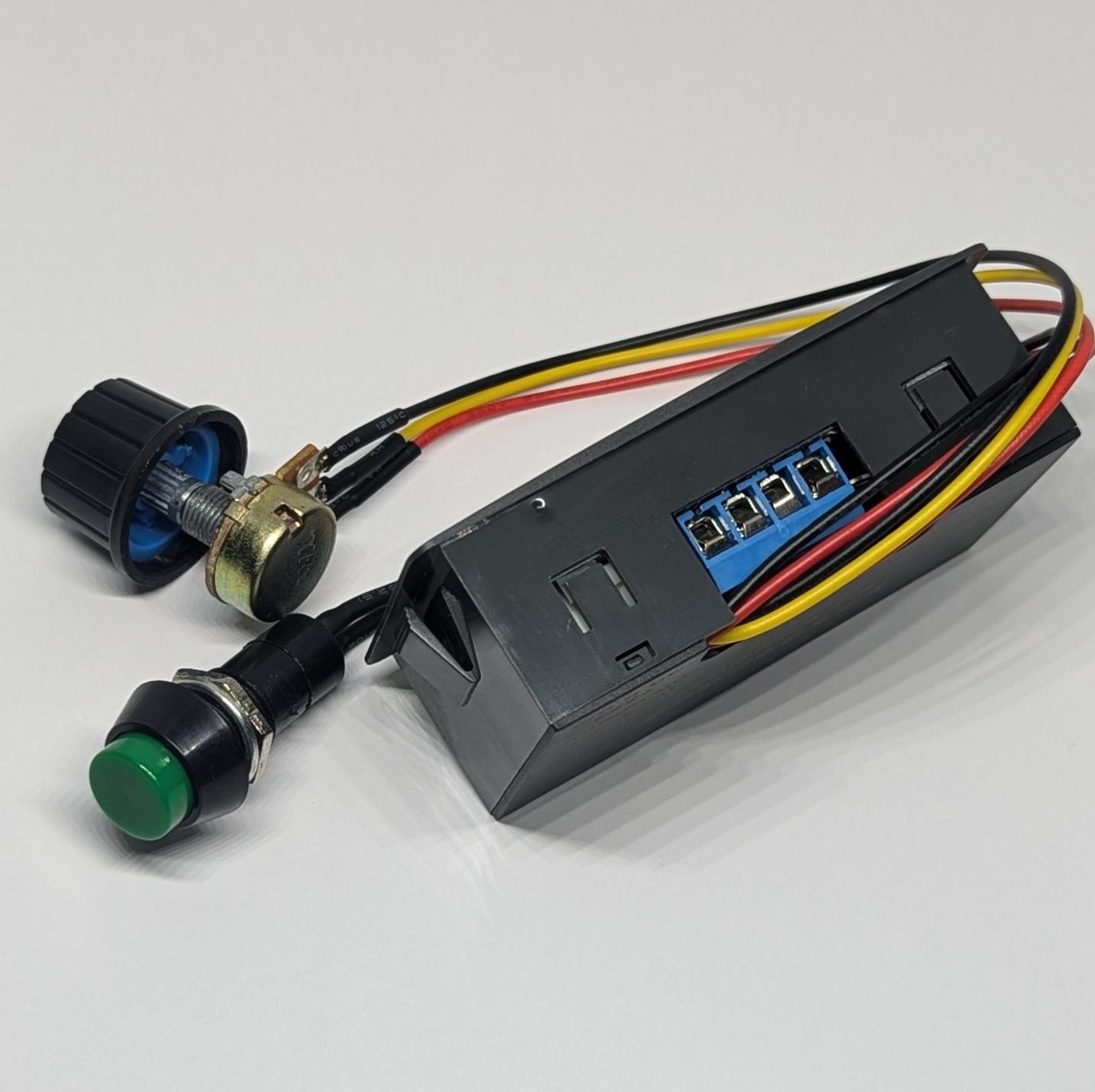 PWM DC Motor Speed Controller + On- Off Switch + Digital Display (6V-30V)