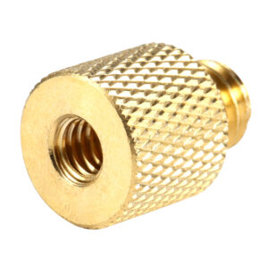 Brass 3 / 8" MALE to 1 / 4" FEMALE Tripod Thread Screw Adapter