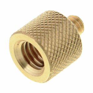 Brass 1 / 4" MALE to 3 / 8" FEMALE Tripod Thread Screw Adapter