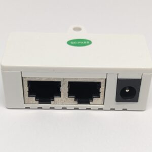 PoE Injector Switch / Splitter, Ideal for IP Cameras - 2 Ports - (White)
