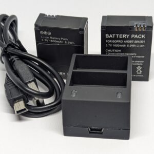 Action Camera Battery and Charger Kit