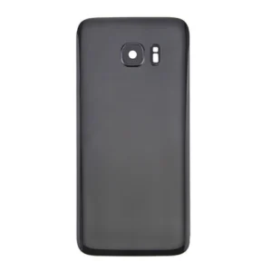 NON-OEM - Samsung Galaxy S7 Edge - Replacement Rear Battery Cover With Adhesive - With Camera Lens ( Black)