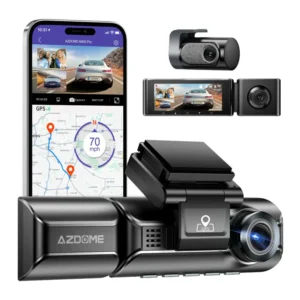 Azdome M550 PRO 4K 5G Gps HD 3 Lens Wifi Dashcam Front Inside Rear Camera Dash Cam Car Black Box Rear DVR Video Camera  Dash